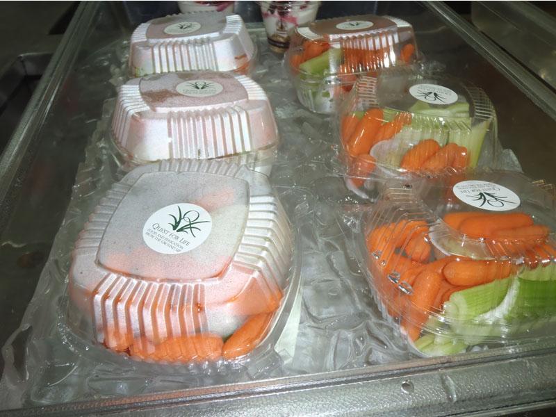 Specialty health food served in cafeteria