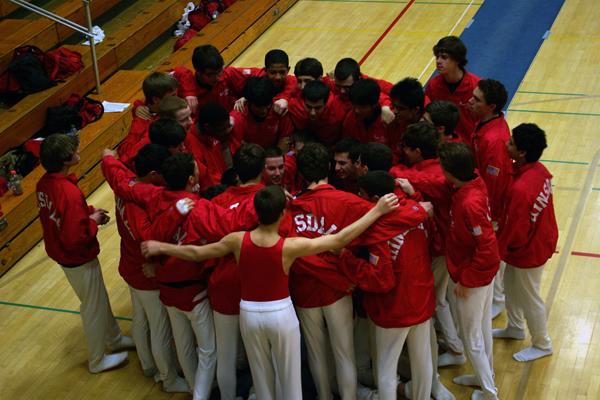 Boys gymnastics team takes eighth in state