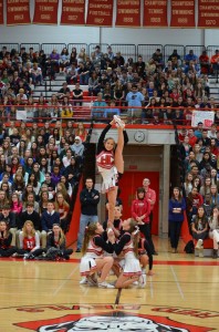 Cheerleading tryouts will take place on the fieldhouse in late April instead of May this year. 