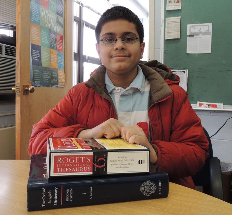 Ankush Bajaj, freshman, takes advanced classes, participated in Skripps National Spelling Bee