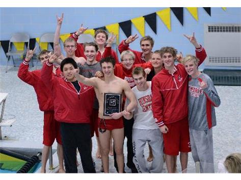 Boys swimming takes conference title
