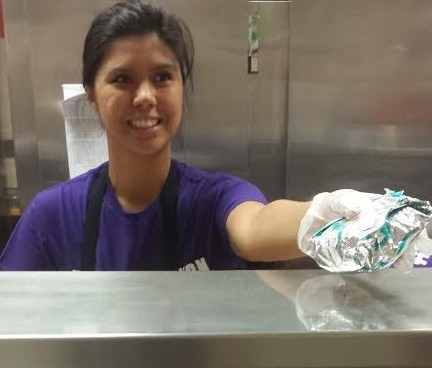 Nutritionist Krystle Ramos works with the cafeteria to ensure that healthy food is served to students. 