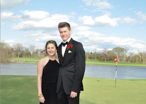Seniors Frankie Cirignani and Patrick Arbor pose for their prom pictures at Ruth Lake Country Club.