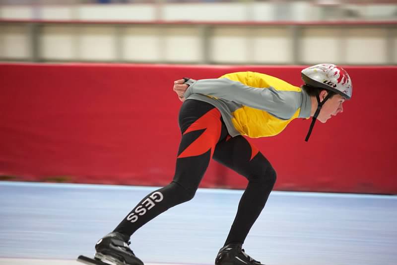 Jan Naess competes in various speed skating tournaments and ultimately wishes to perform in the Olympics.