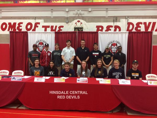 Fifteen seniors signed for their respective schools at Centrals spring signing day.