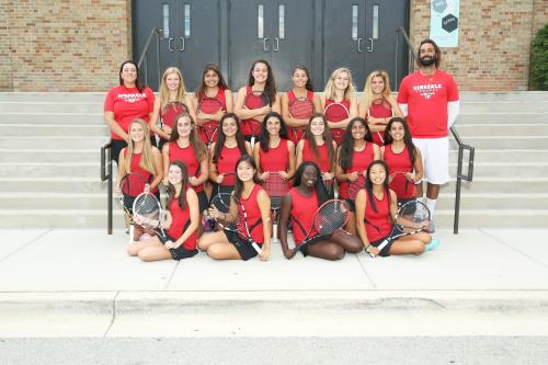 This years varsity tennis team; players look ahead to another state championship win. 