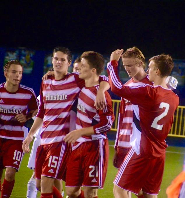 Although the boys soccer team did not win the state championship this year, the players celebrated a successful regular season. 