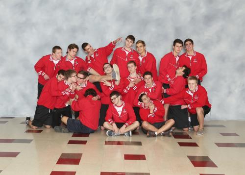 The boys swim team gears up for its season following last years state championship win. While taking time to goof around, the boys all agree that practice is a serious time. 