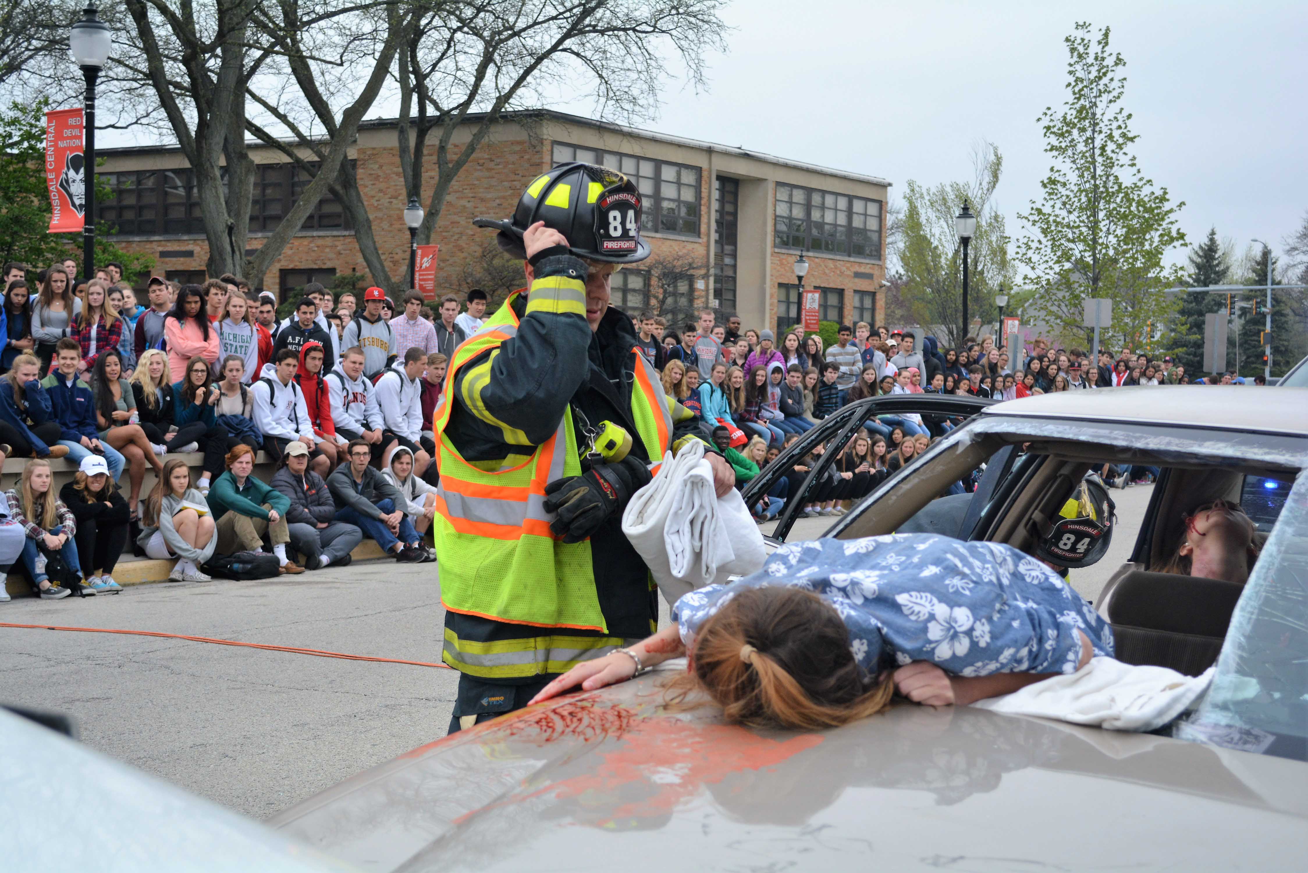 Devils Advocate Mock Drunk Driving Car Accident Encourages Post Prom Safety 8961