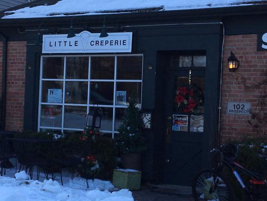 Breakfast restaurant, the Little Creperie is located on Prospect Ave. in Clarendon Hills. 