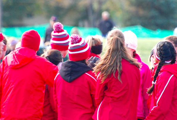 The Girls Cross Country typically enjoy pasta parties before meets. 