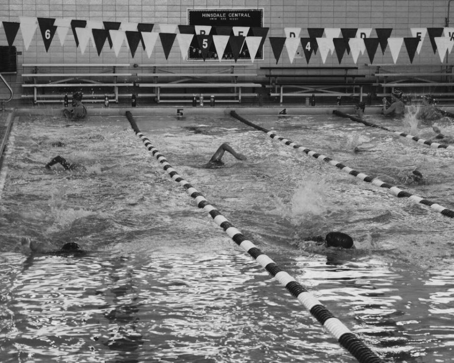 Girls Varsity Swimming practices after school on Sept. 21 in anticipation of their LT meet. 