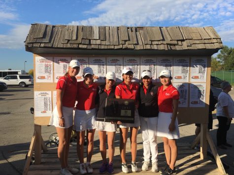 Girls golf won sectionals and came in third place at state. 
