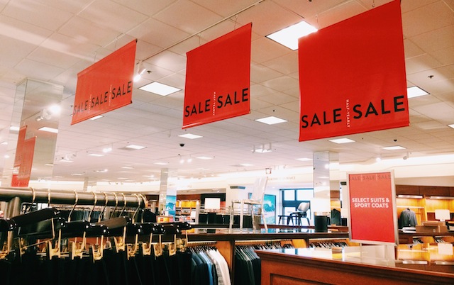 Retailers often offer both in-store and online sales that can save customers extra money.  