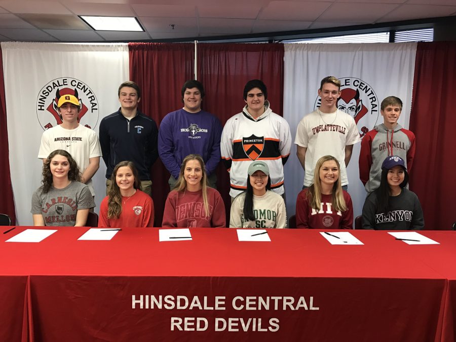Nation Signing Day, typically held on the first Wednesday of February, marked the day 12 Red Devil athletes officially committed to play their respective sport in college. 