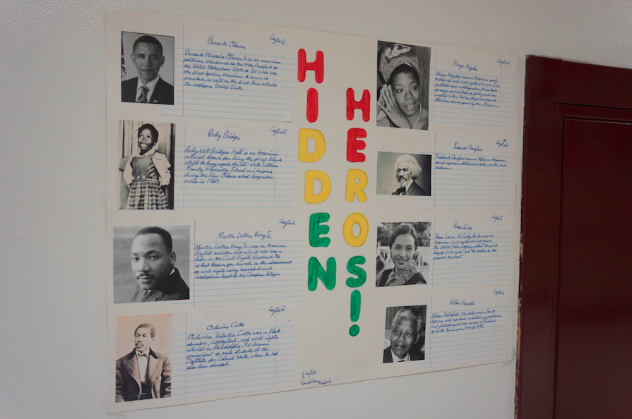 Hinsdale Central students participate in the Hidden Figures poster challenge in honor of Black History Month. 