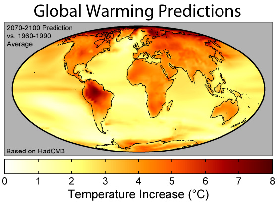 Temperatures are rising globally and by 2100 our earth will be significantly warmer, which is great news.