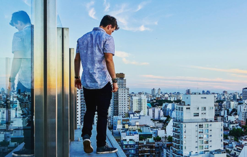 Jay Campbell, pictured in Buenos Aires, is preparing to take a leap of faith by moving to Los Angeles in pursuit of his passion: photography.