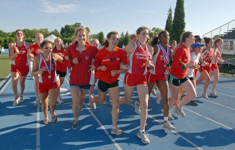 The Girls' Track team is currently preparing for their next meet on April 4. 