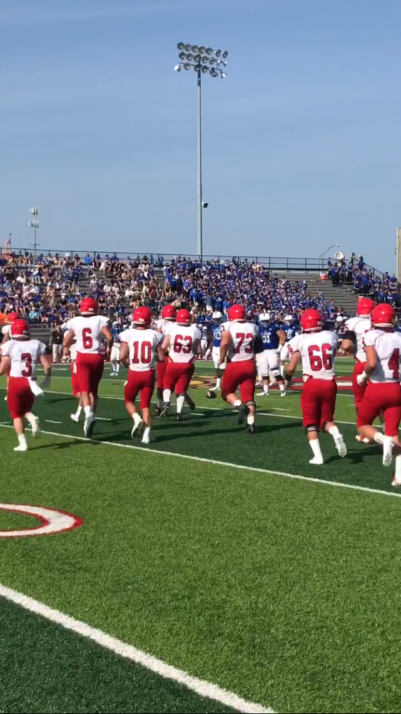 The football team took the field at St. Xavier High School in Cincinnati on Aug. 26.