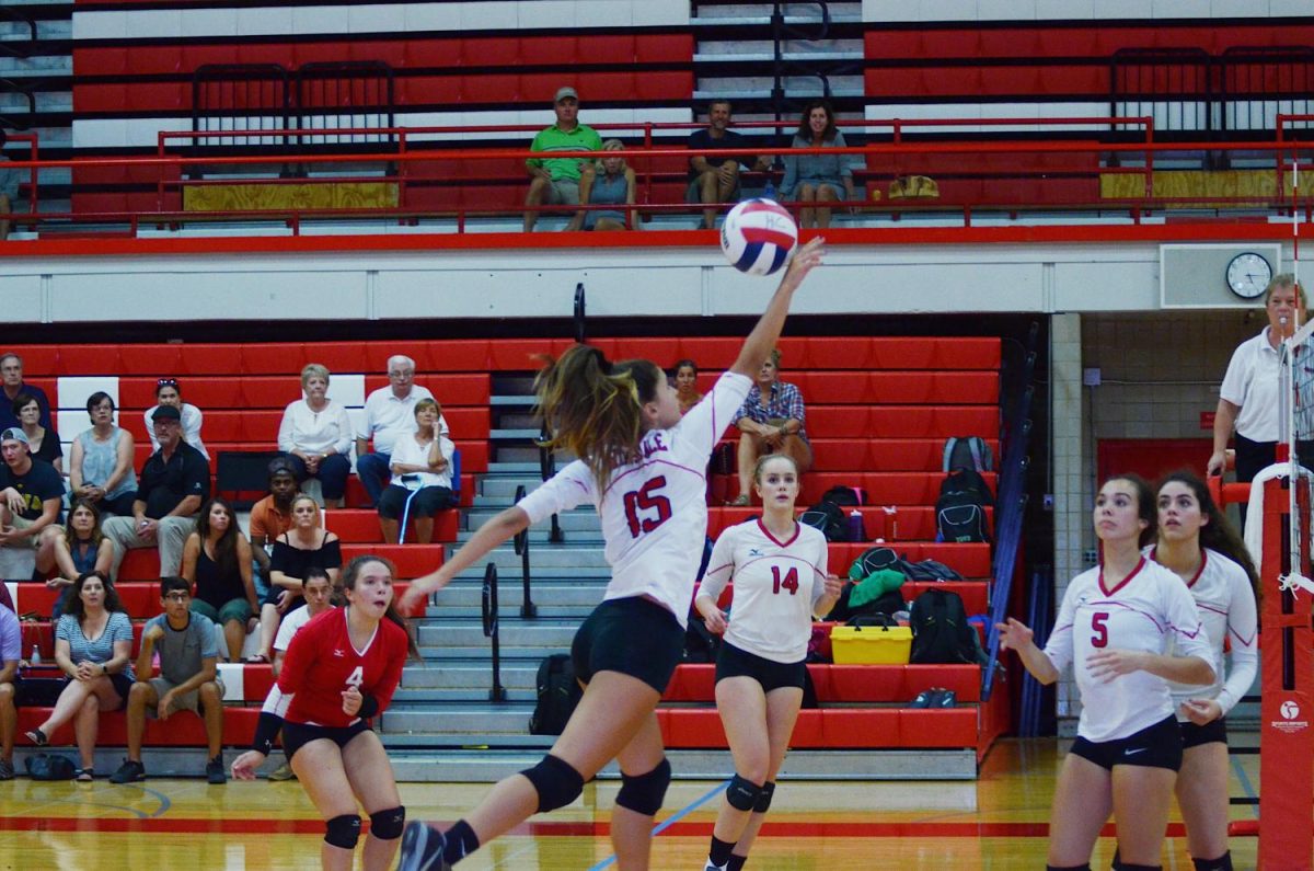 The girls volleyball teams played their first home game Tuesday night, Sept. 26. 