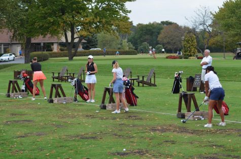 By practicing their shots and putts, girls varsity golf works hard at Ruth Lake to secure their spot as hopeful state champions.