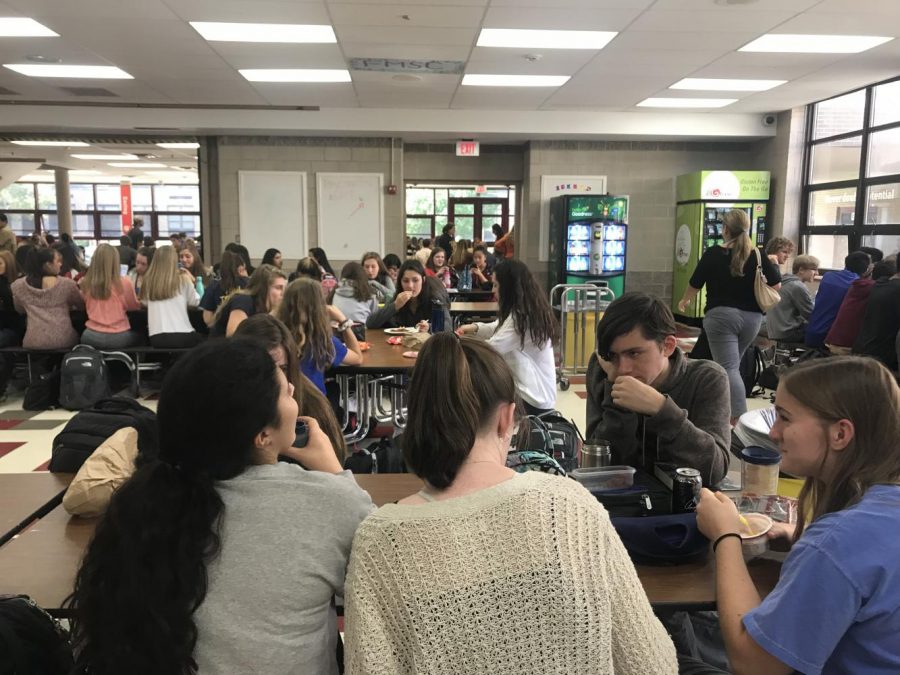 Many lunch periods are jam-packed with students, but an open campus could help solve that problem.