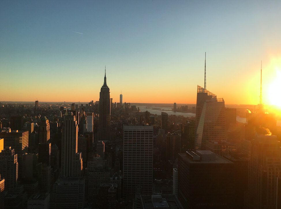 The New York trip allowed me to experiment with style all around the city, including sights like the Top of the Rock.