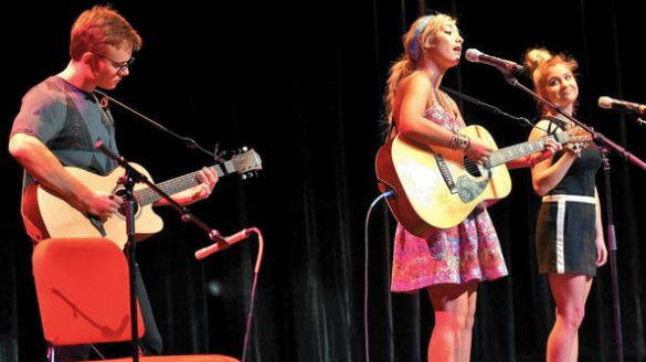 The Variety Show provides students with the opportunity to share their passions of performance with the rest of the community. Here alumni perform from last year's show. 