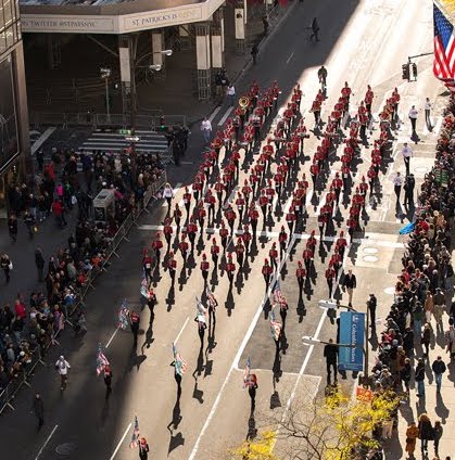 The band marched in New York on Veterans Day in 2013, and this year they are able to go on the same trip again. 