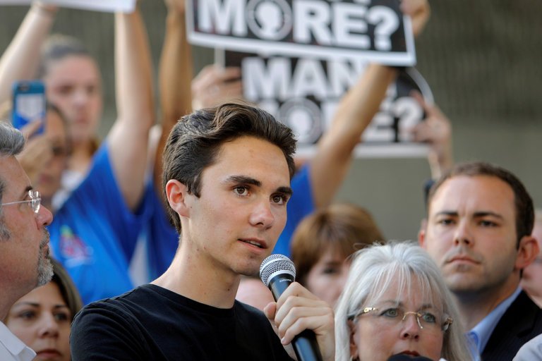 Since the shooting, MSDHS students such as David Hogg (pictured) have pushed for stronger gun restrictions. However, some see this as a violation of constitutional rights.