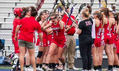 The girls lacrosse team pulled off a 20-5 win against the Huskies.