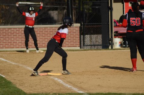 On Friday, April 20, the softball team played against Proviso West at home.