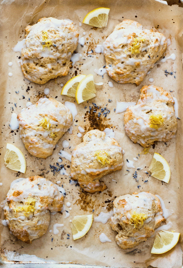 Lemon scones provide a healthier dessert option. 