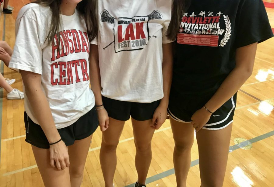 In my Group Exercise class, students now wear T-shirts affiliated with Hinsdale Central.