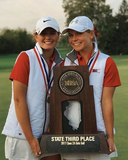 Senior Gillian Filer recently committed to playing golf at Boston University. 