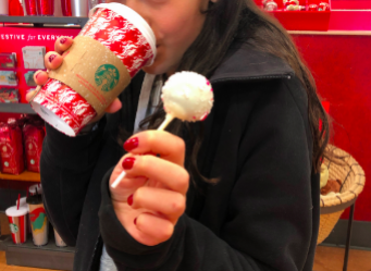 A warm drink, such as the new seasonal drinks offered at Starbucks, is the best thing on a cold day. 
