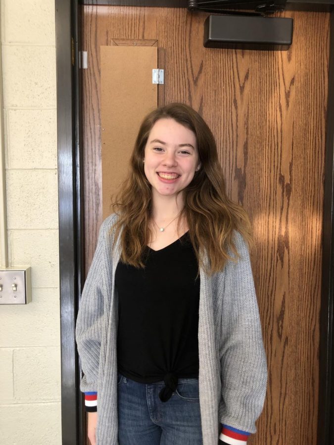 Mackenzie Turnball, junior, received the Student of the Quarter award for being the schools service leader for the first quarter. 