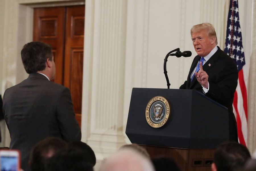 On Wednesday, Nov. 7, CNN reporter Jim Acosta and President Donald Trump clashed during a press briefing.
