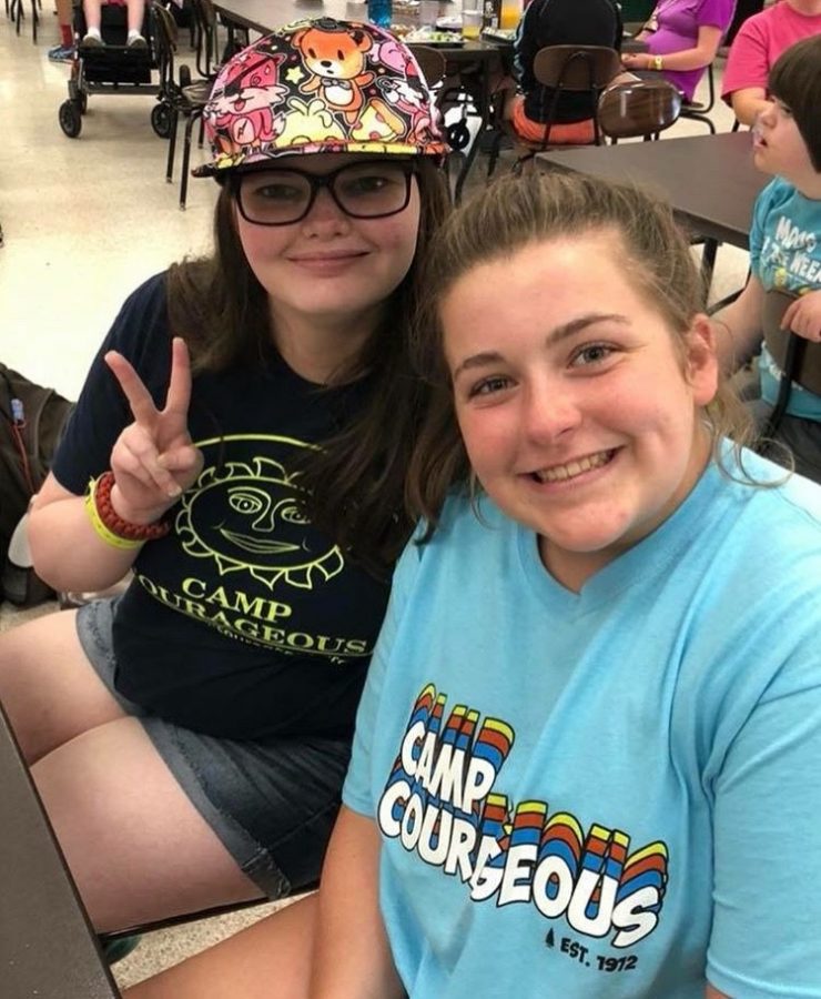 Sophomore Mary Grant volunteered at Camp Courageous in Iowa last summer to help teenagers with special needs, and plans to volunteer again. 