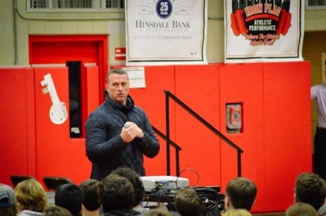 On Wednesday, Jan. 23, Chris Herren, former NBA player, spoke to all grade levels in the gymnasium about the causes and effects of his drug usage.