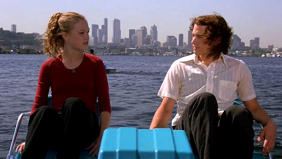 One classic romantic comedy sure to please this Valentines day is 10 Things I Hate About You. This movie follows the development of a  humorous and lighthearted relationship between two students thats complicated by initial dishonesty and a siblings intervention. 