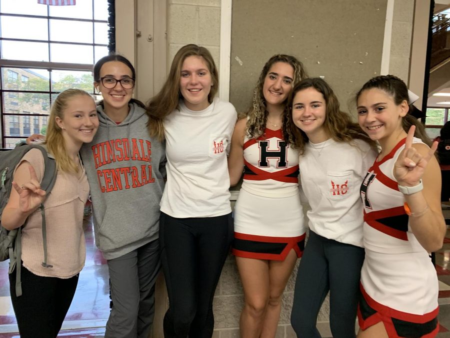 On Friday, Sept. 27, students wore school spirit or red and white. 