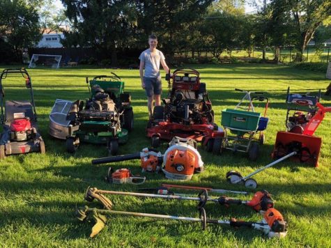 Student mows his way to success