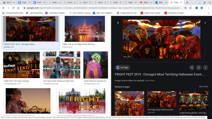 Fright Fest includes many haunted houses and scary zones for anyone who enjoys thrills and scares. 