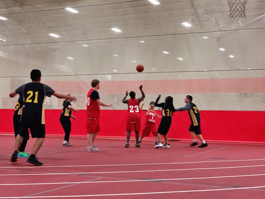 The Special Olympics basketball team plays against Hinsdale South in the Field House at 4:00 p.m. on Nov. 6.