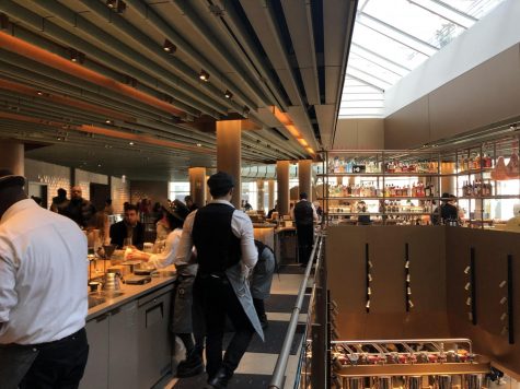 Students visit the largest Starbucks Reserve Roastery in Chicago