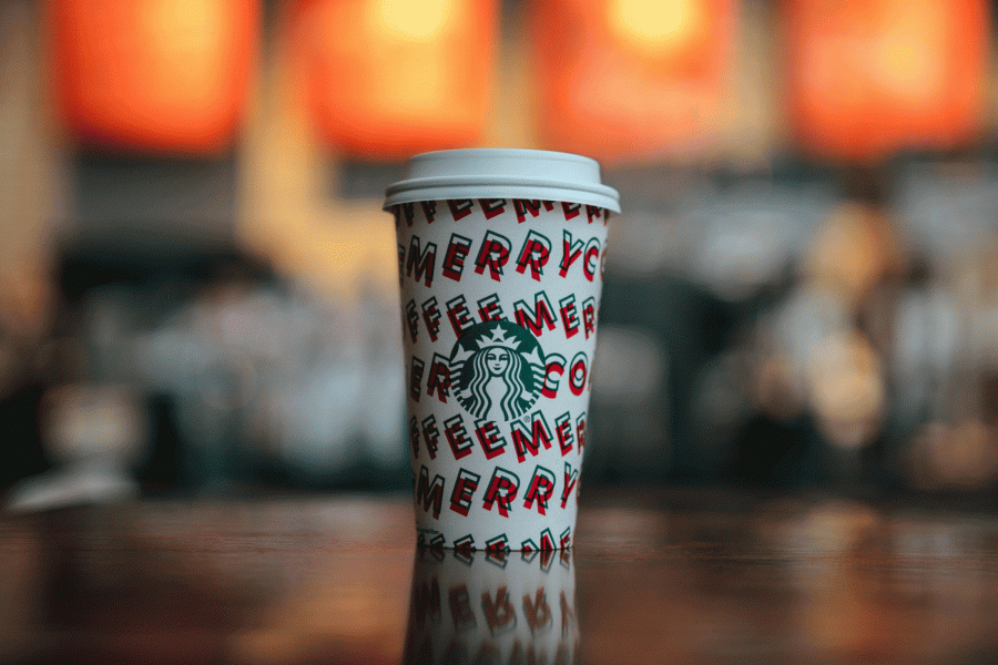Starbucks introduces new holiday drinks with four new cup designs. 