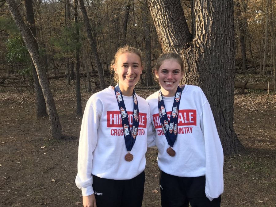 Seniors Emma Watcke, who placed seventh, and McKenna Revord, who placed tenth, helped propel the Red Devils to a third place finish at the IHSA 3A state meet.