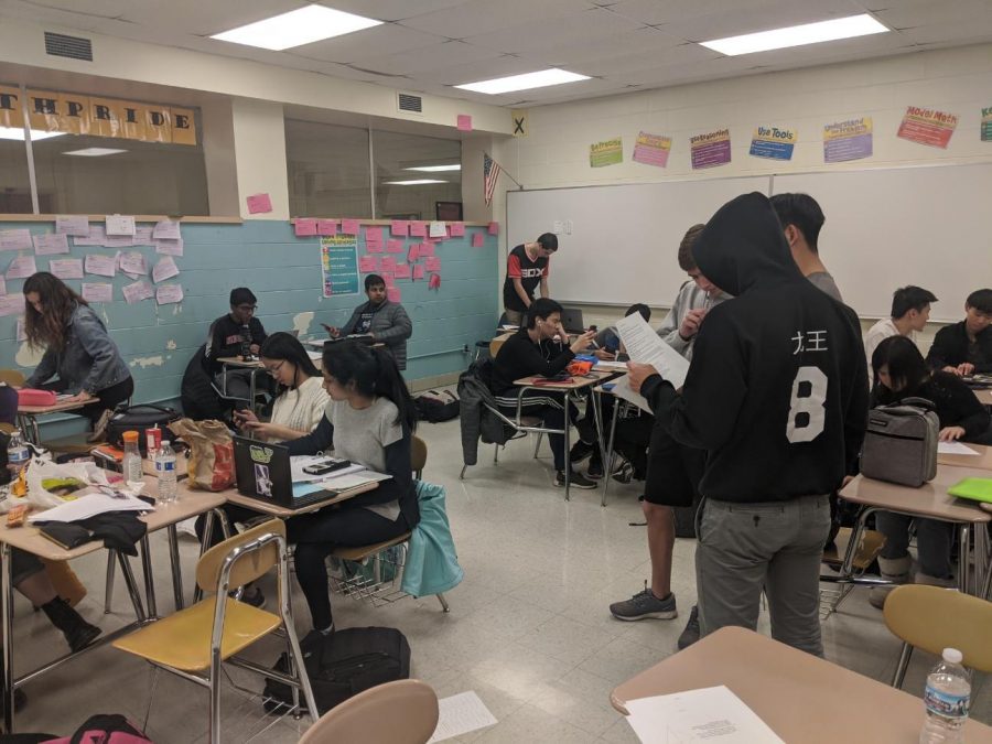 On Tuesday, Nov. 3, Central’s math team, the Gaussians, came in first place in a math competition against  Hinsdale South, Downers Grove North, and Leyden District 212 . 